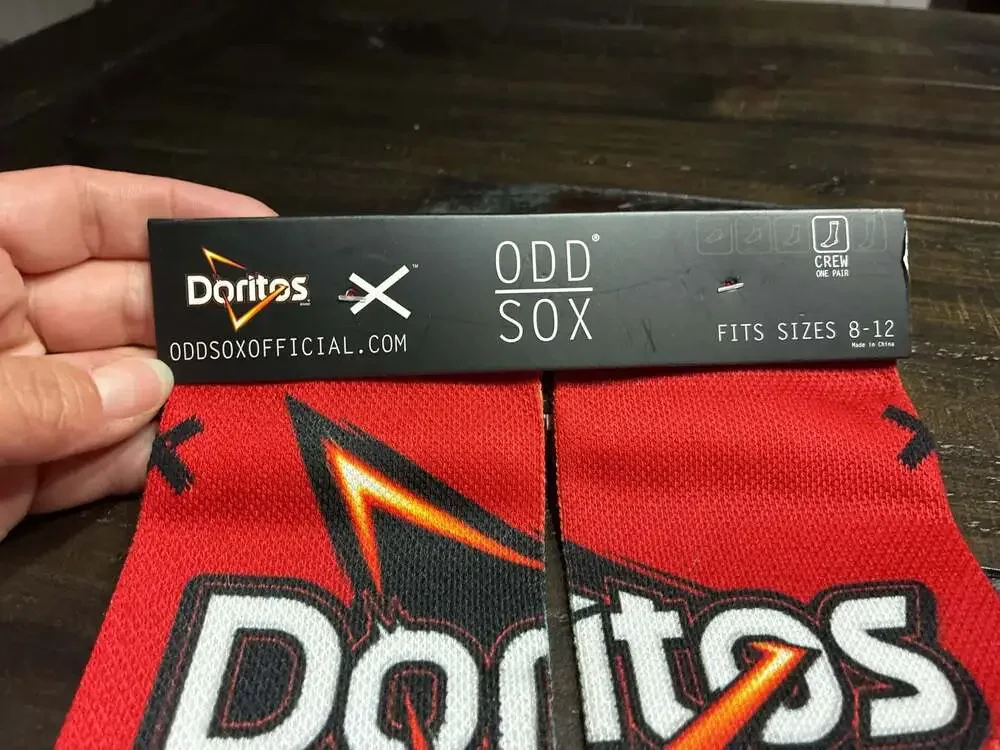 Odd Sox Doritos Nacho Cheese Crew Socks